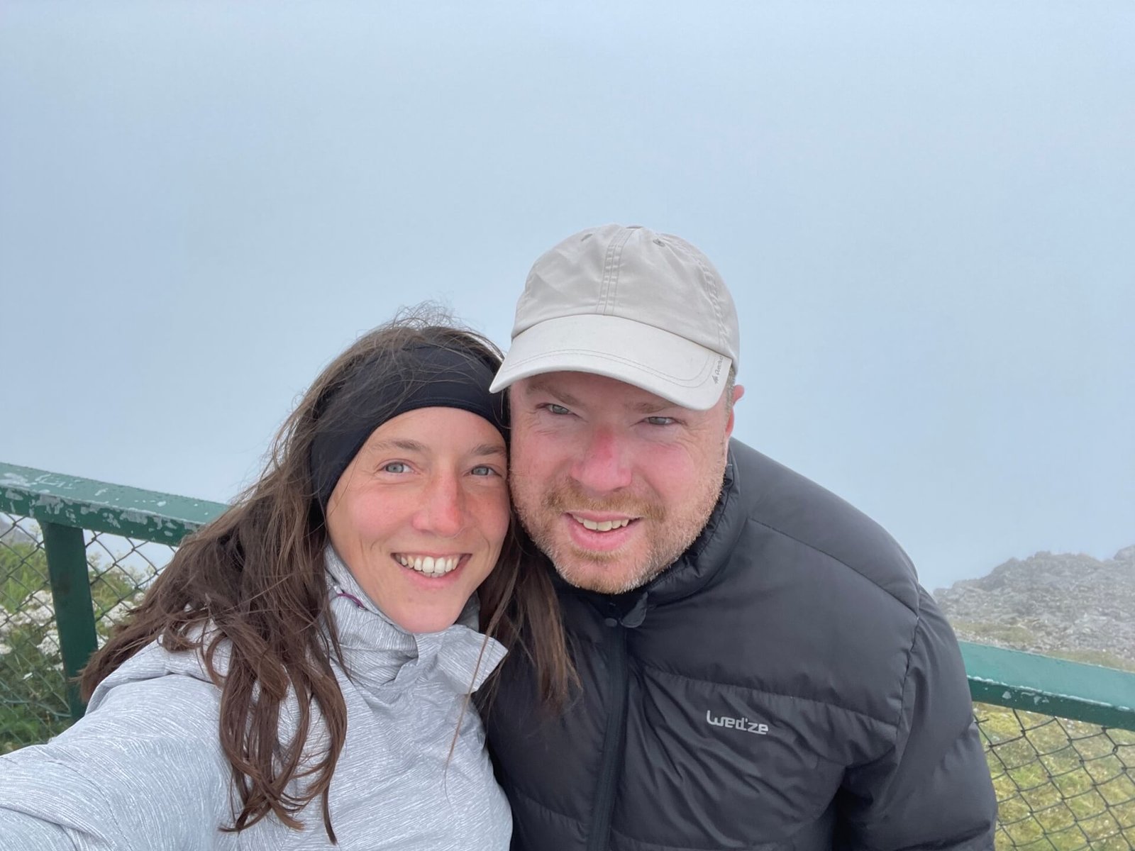 selfie noordkaap mist