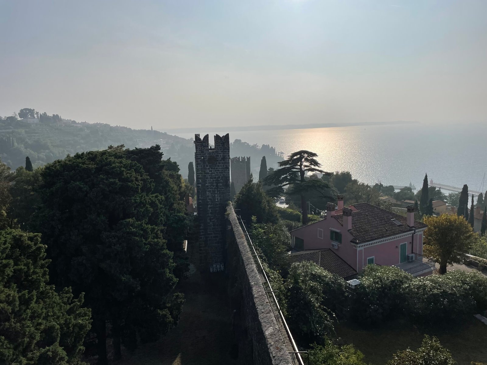 piran town wall view