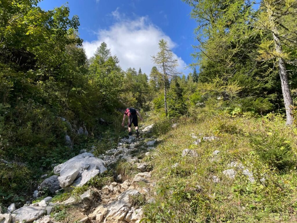 steile start hike mount visevnik triglav