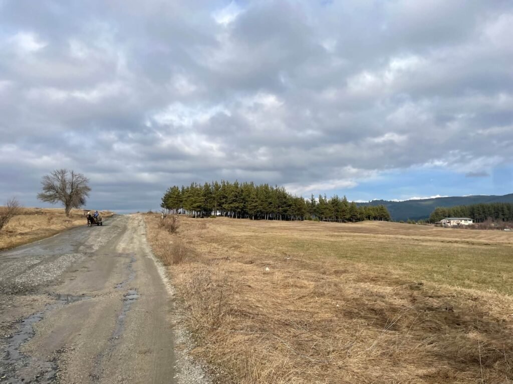 dobrinishte platteland paard en wagen