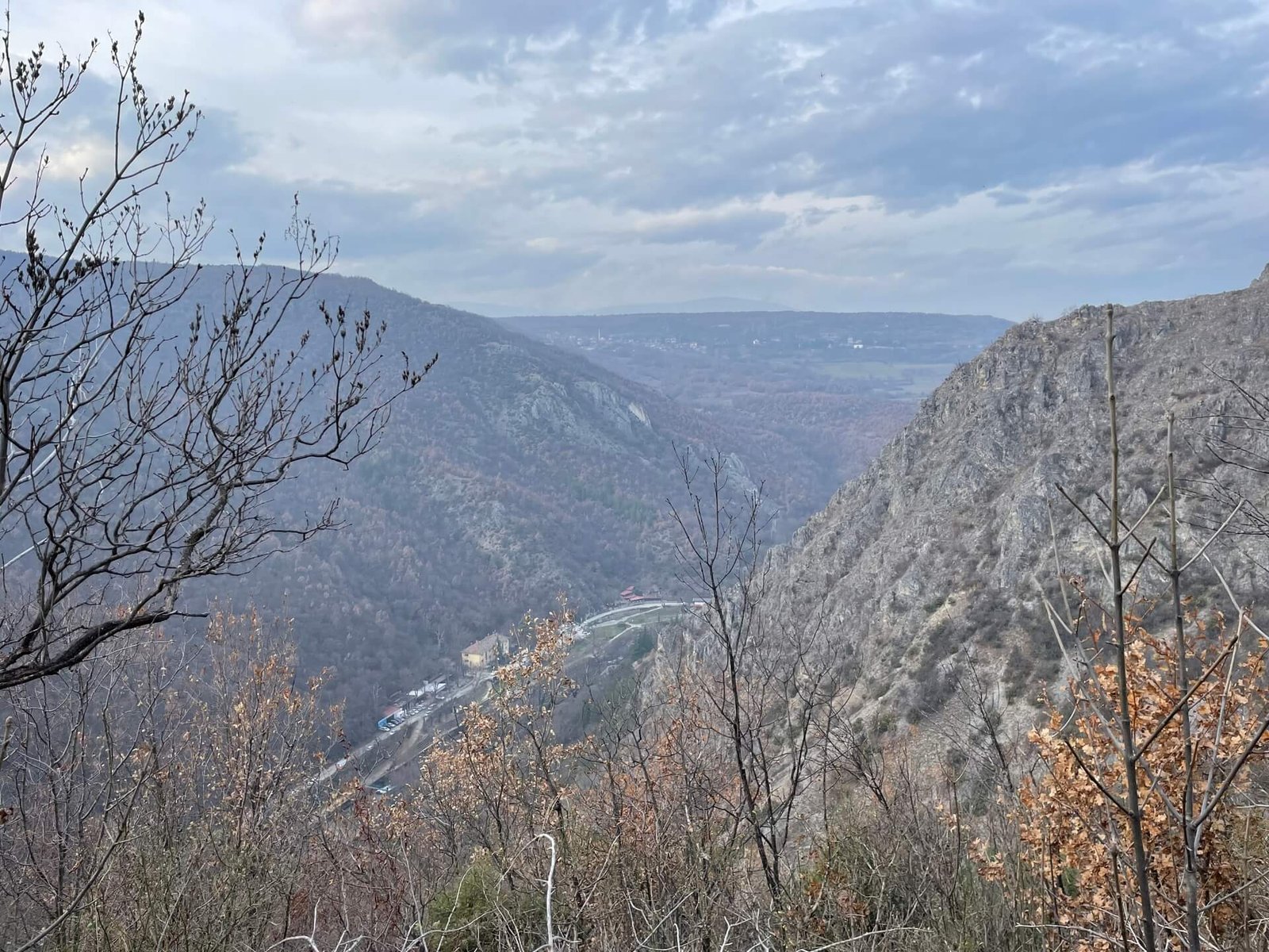 skopje matka kloof view winter