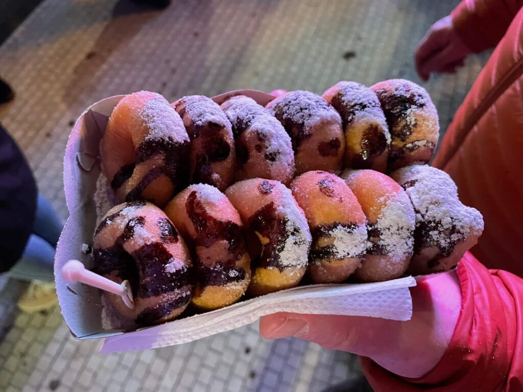 skopje newyear 2024 macedonie mini donuts