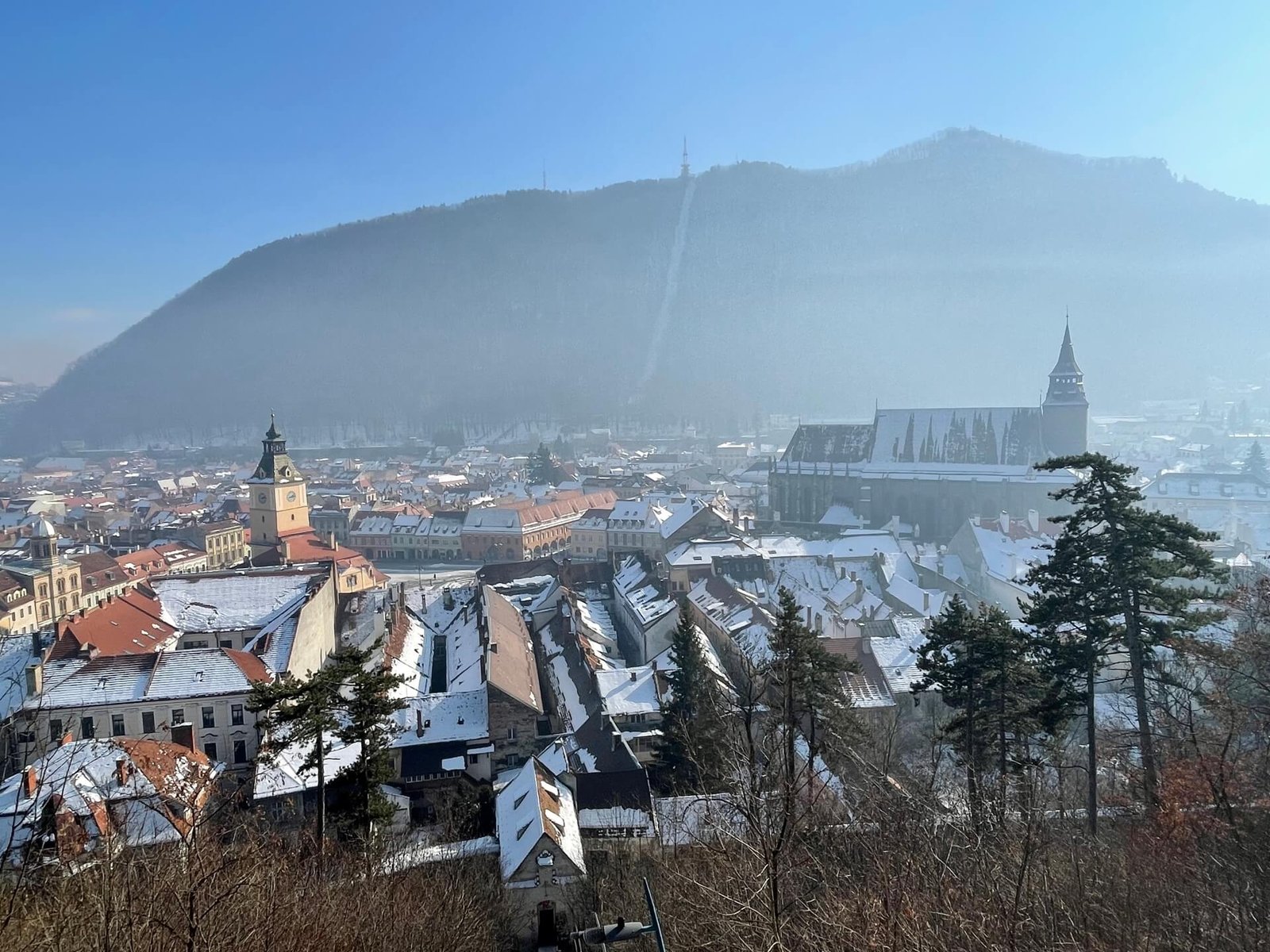 brasov view white tower
