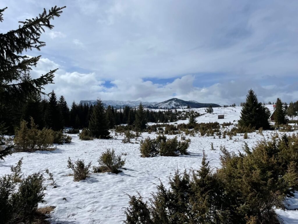 Durmitor sneeuw maart