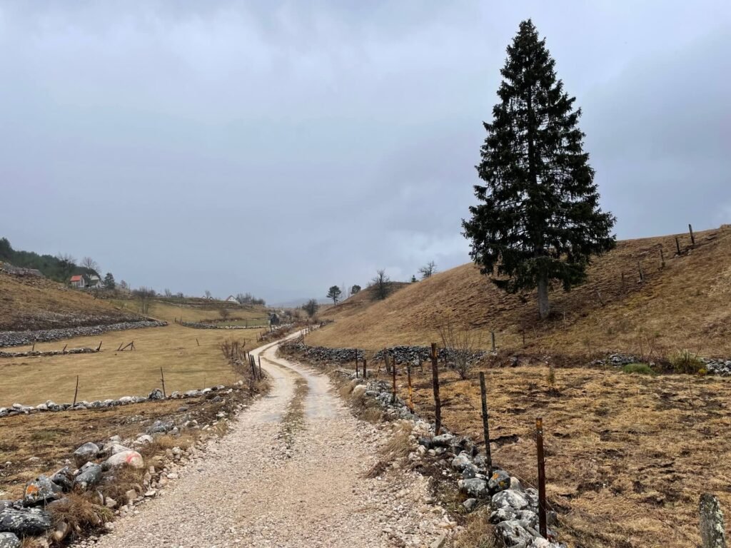 Durmitor plattelandsweg