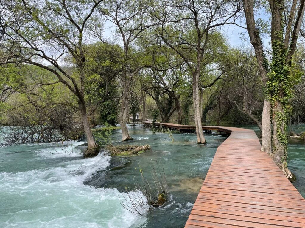 Krka watervallen vlonderpad