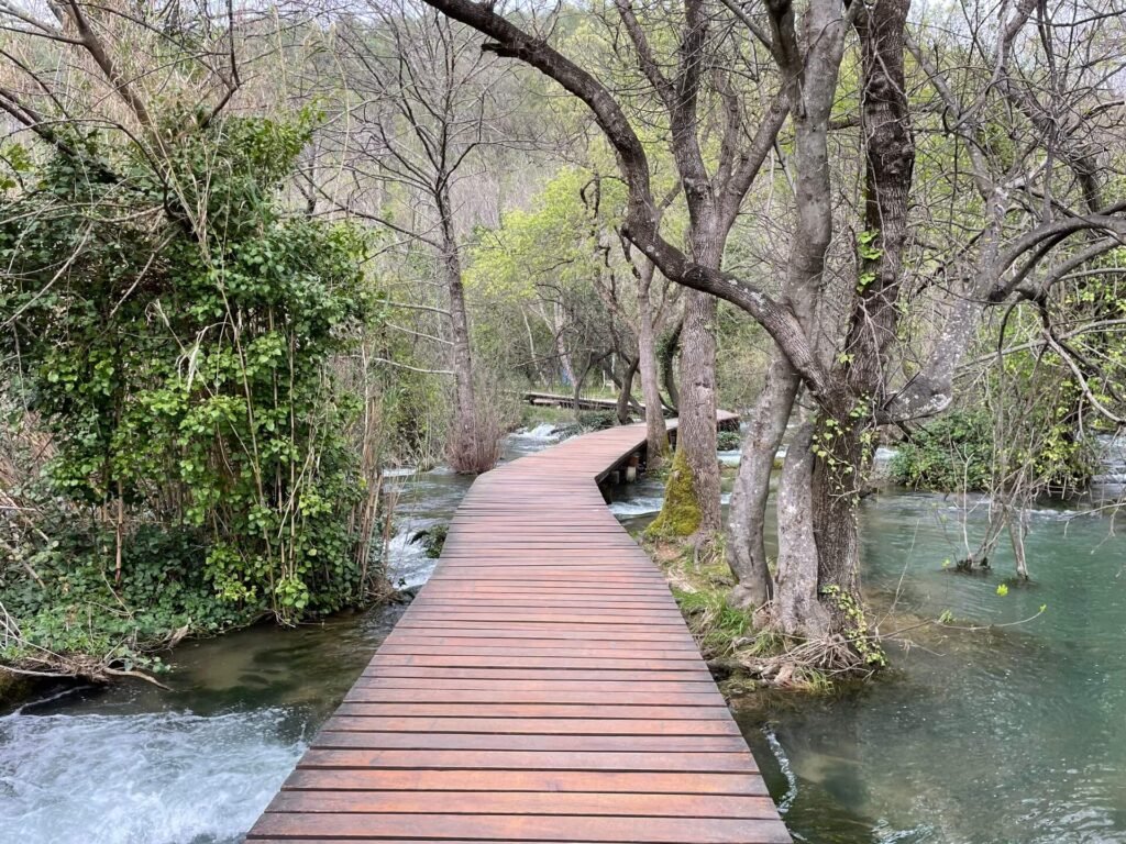 Krka watervallen vlonderwandelen