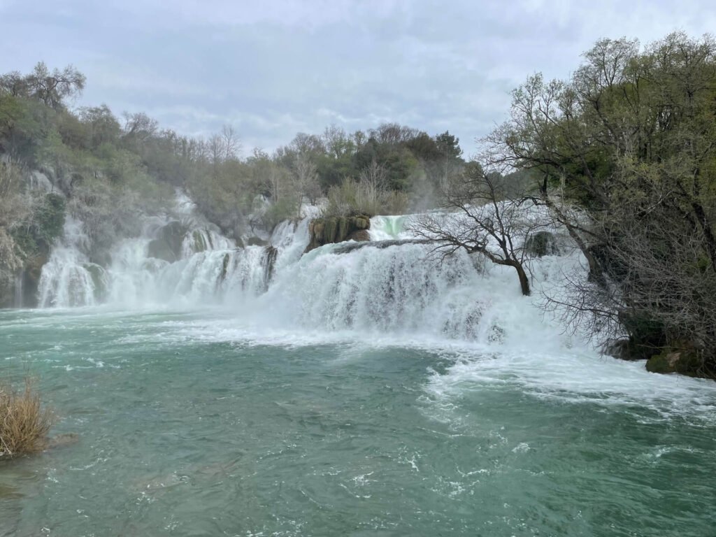 Krka watervallen winter