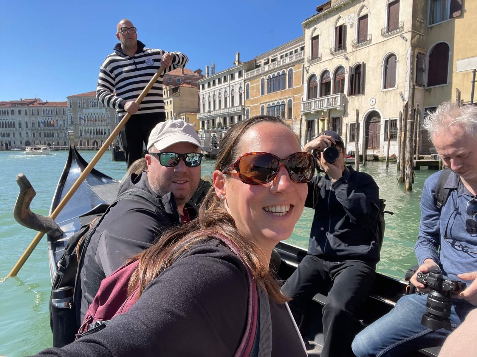 Venetië gondolataxi samen