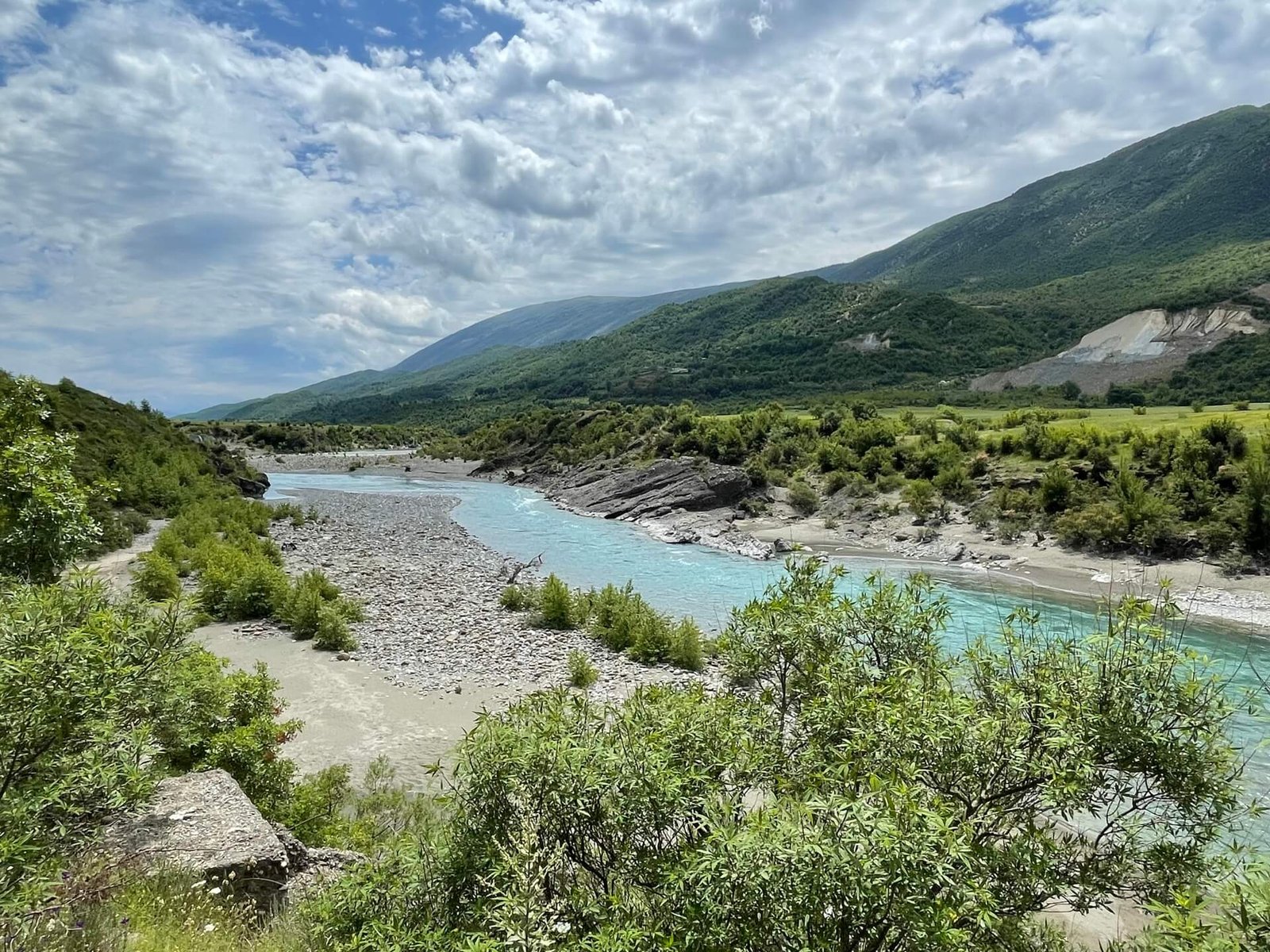 Albanië Aoos rivier