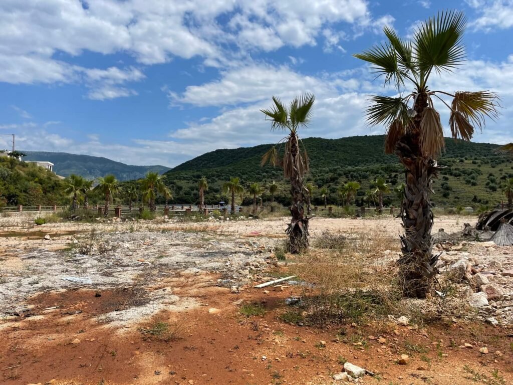 Ksamil Butrintmeer palmbomen