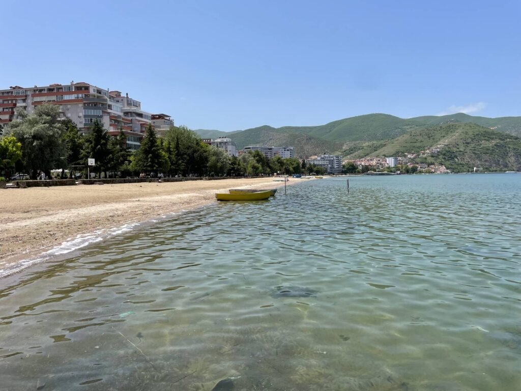 Pogradec Ohrid meer bootje