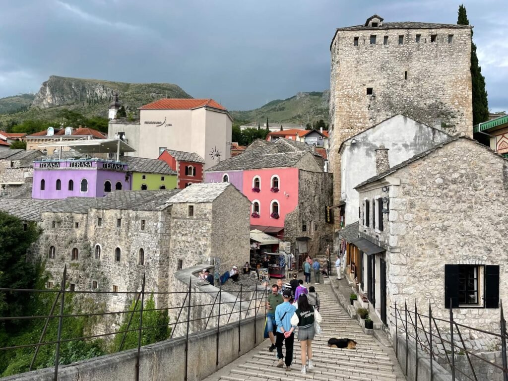 Mostar Stari Most bovenop