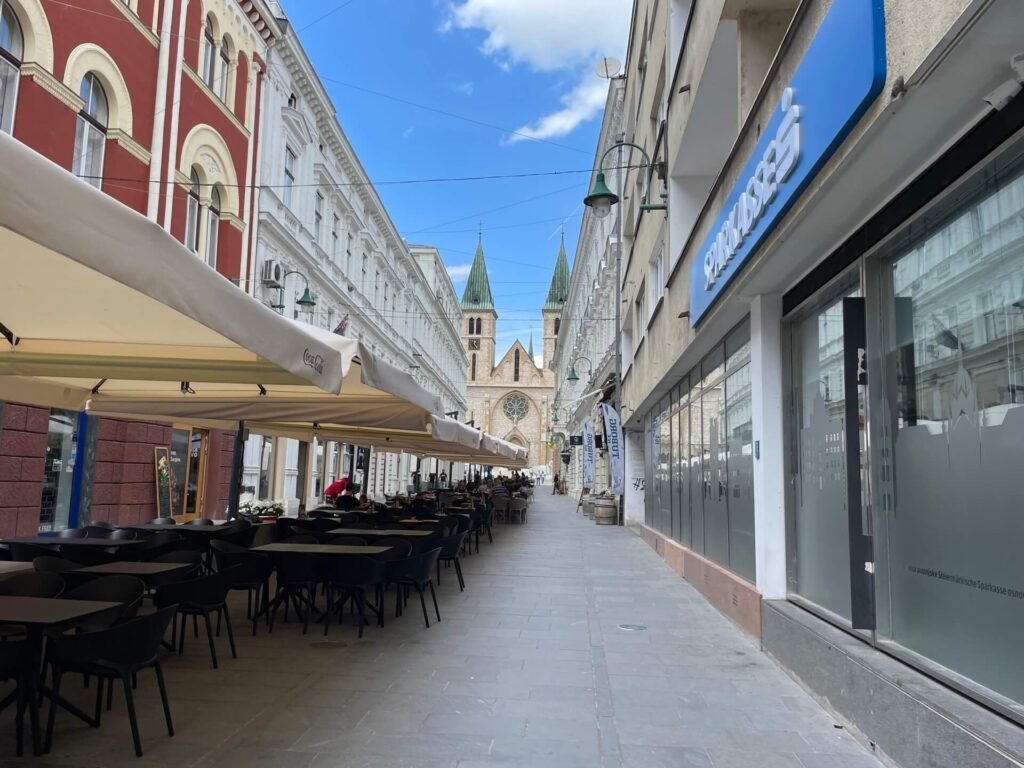Sarajevo terras Heilighart kathedraal