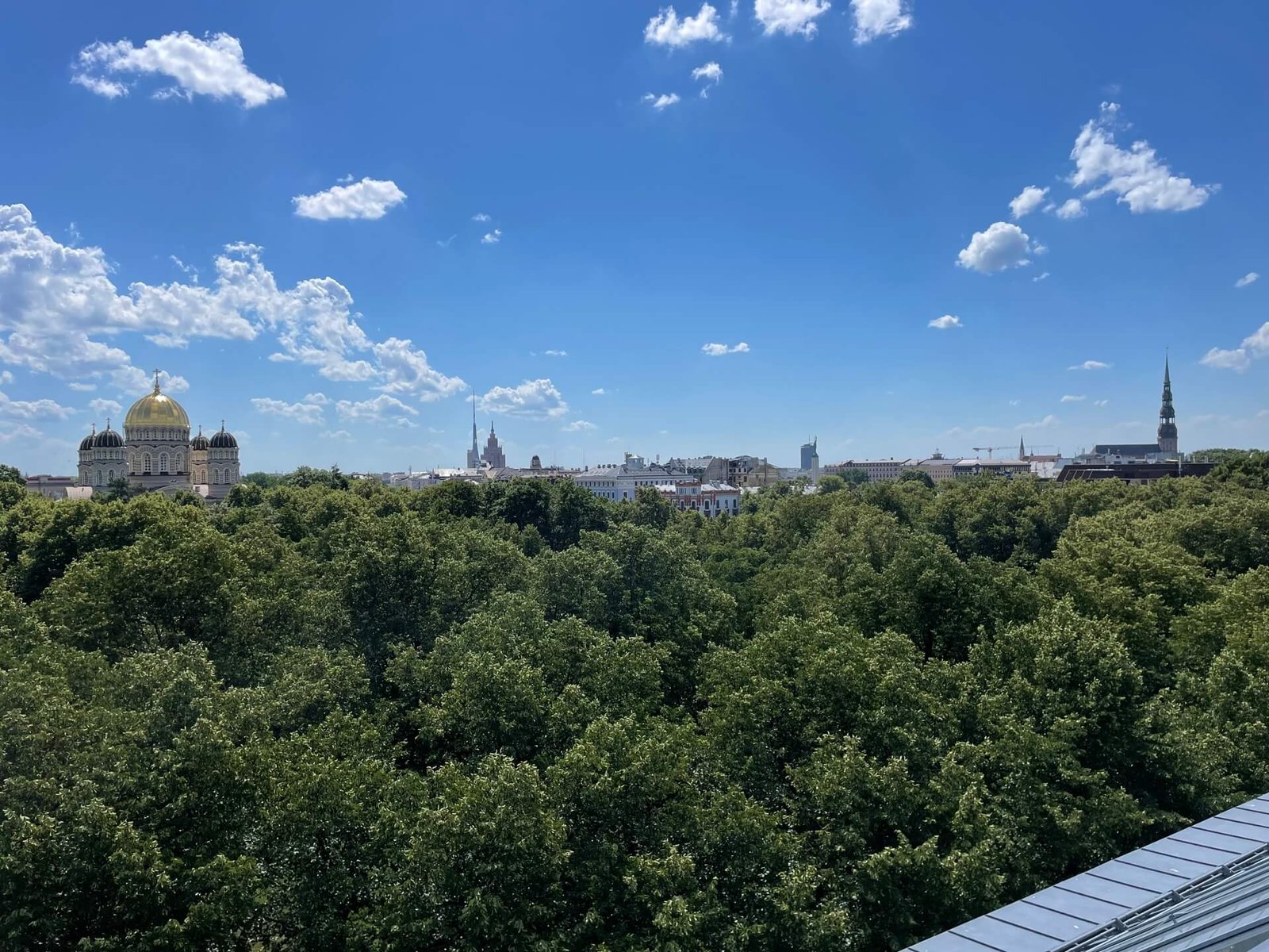 Riga Latvian art museum rooftop